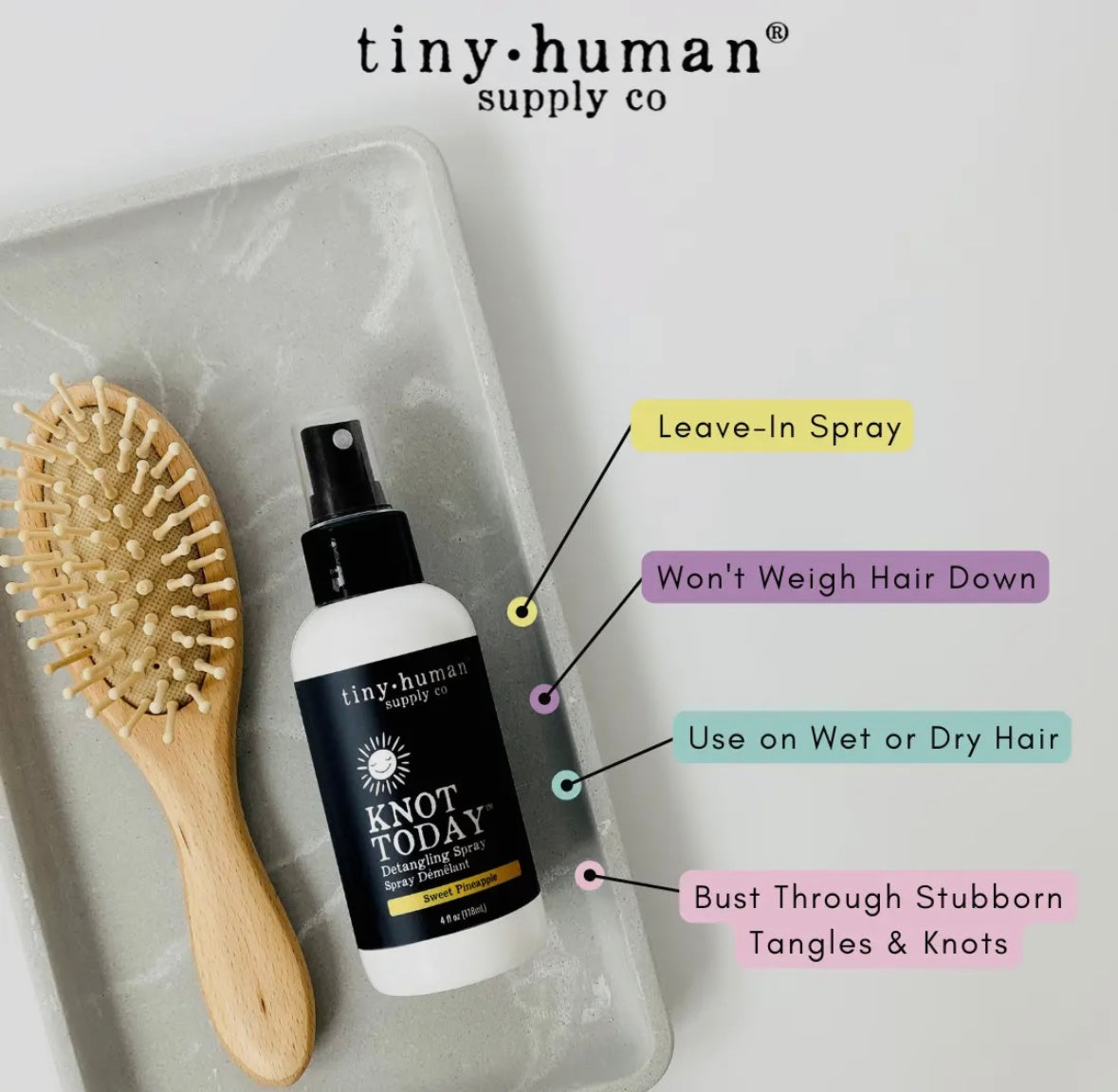 Tiny Human Co Knot Today Detangle Spray