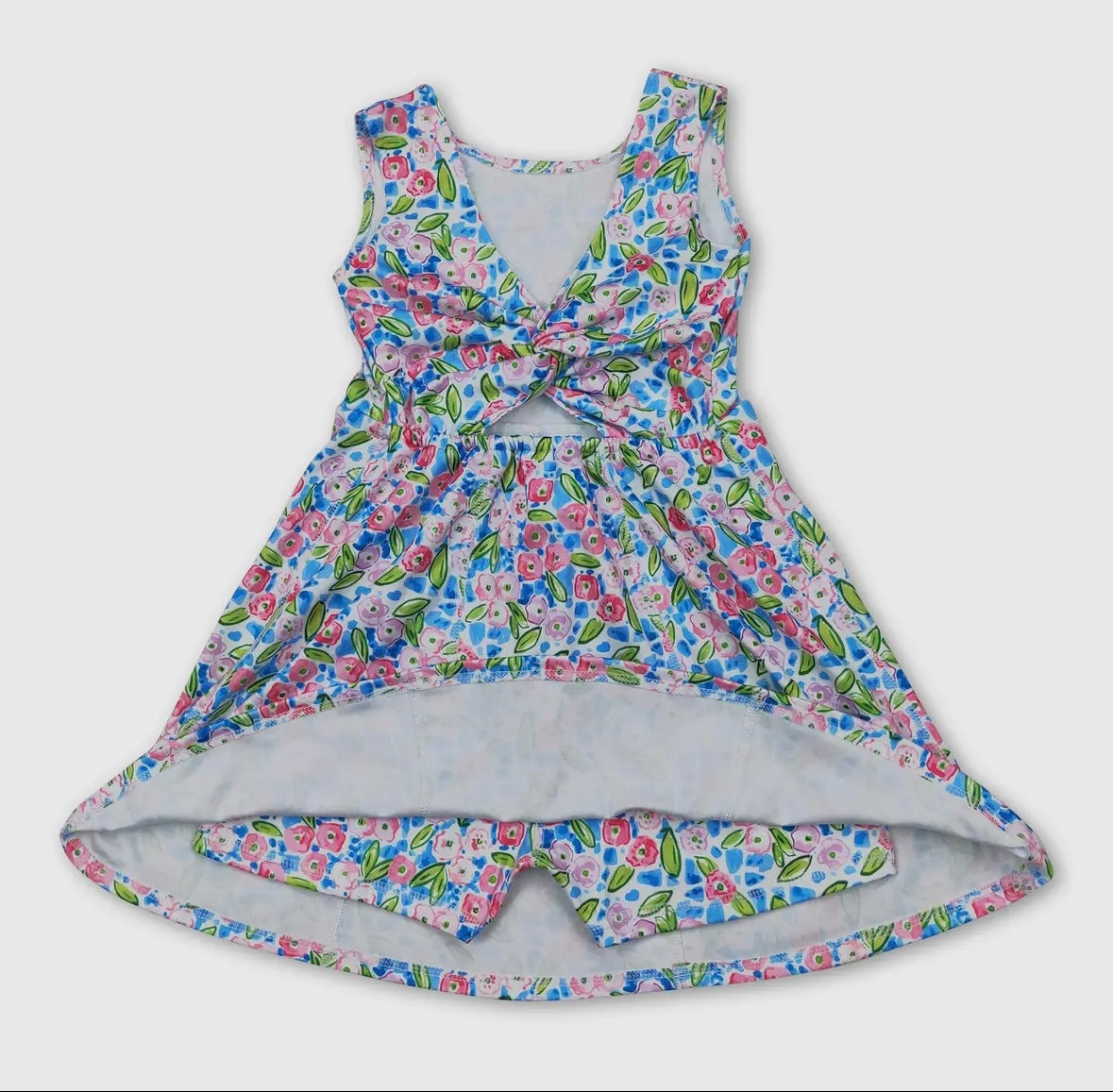 Floral Blue Activewear Dress