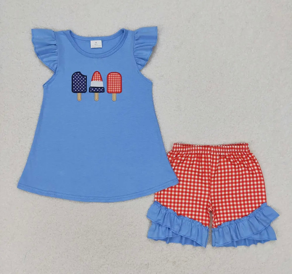 4th of July Girls Popsicle Set