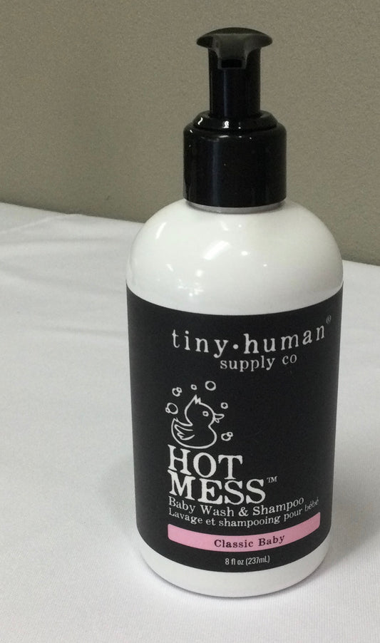 Tiny human baby wash and shampoo