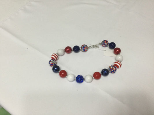 July 4th bubble necklace