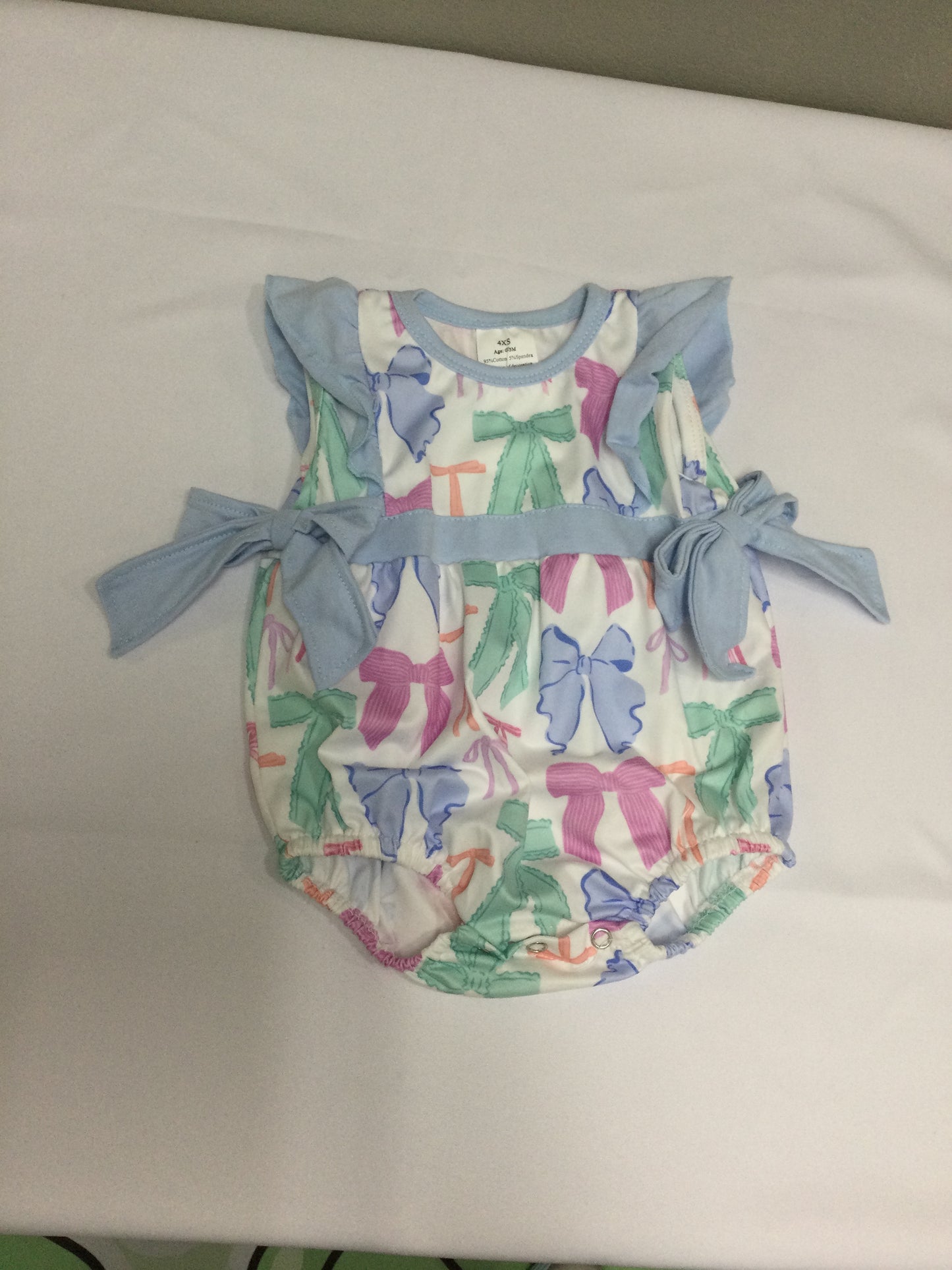 Multi-Color Bow Romper