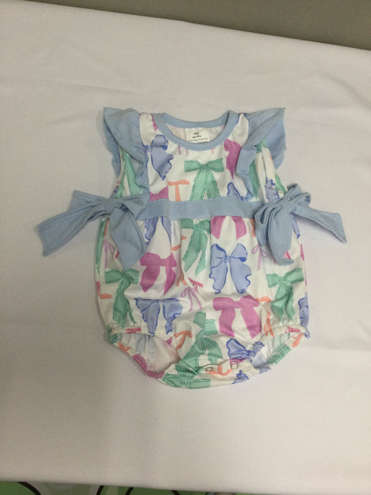 Multi-Color Bow Romper