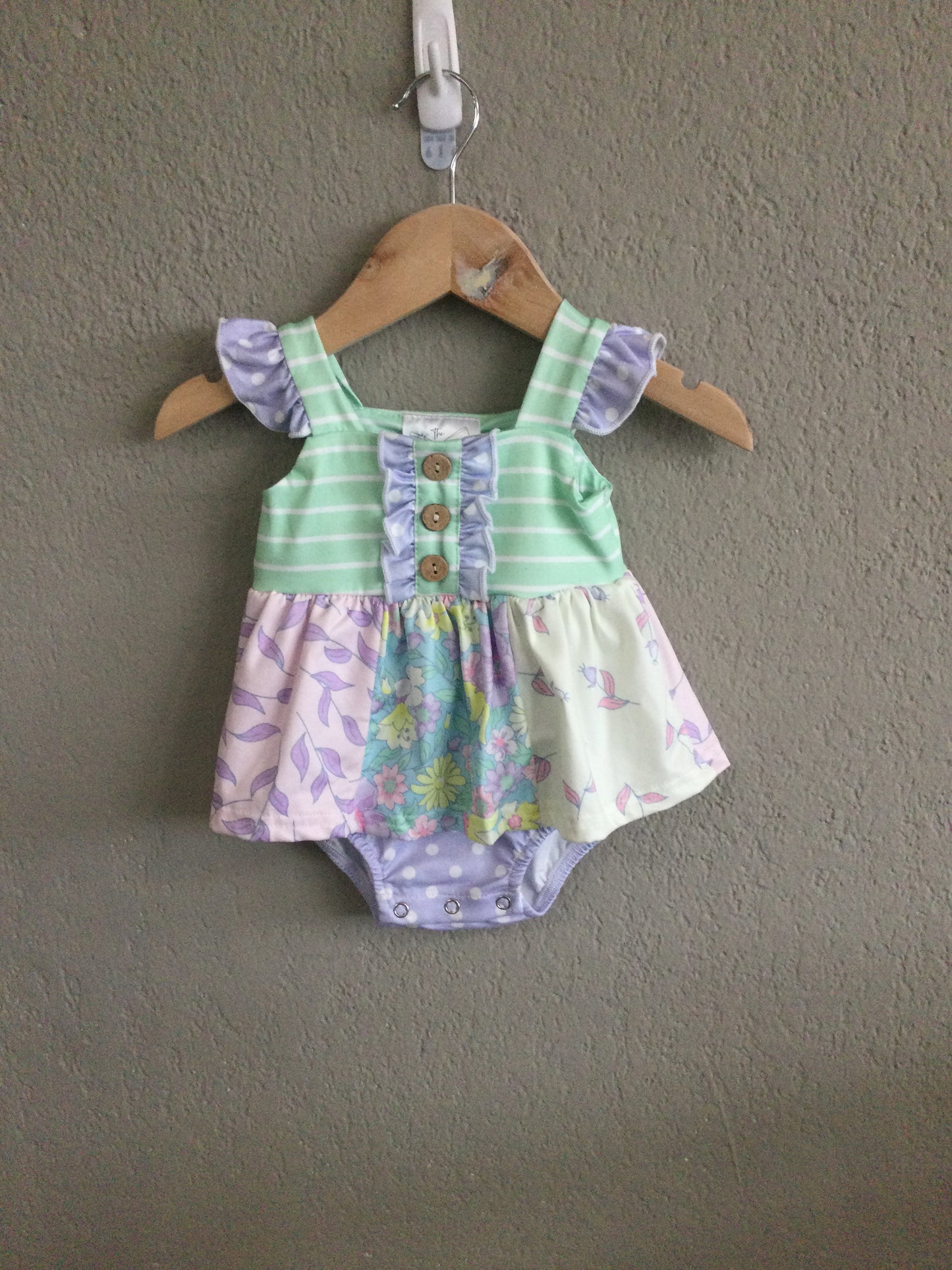 Mint Stripe Dreams Romper