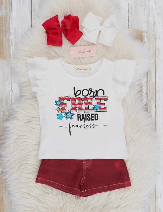 Red & White "Born Free" Set