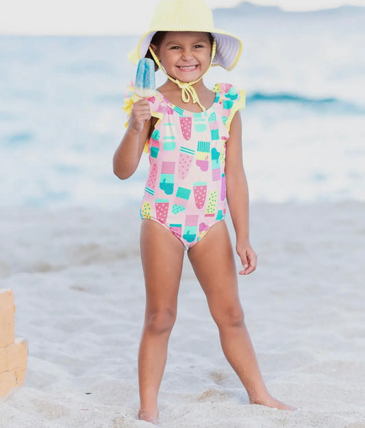 Ice Cream Social Bow Back Swimsuit
